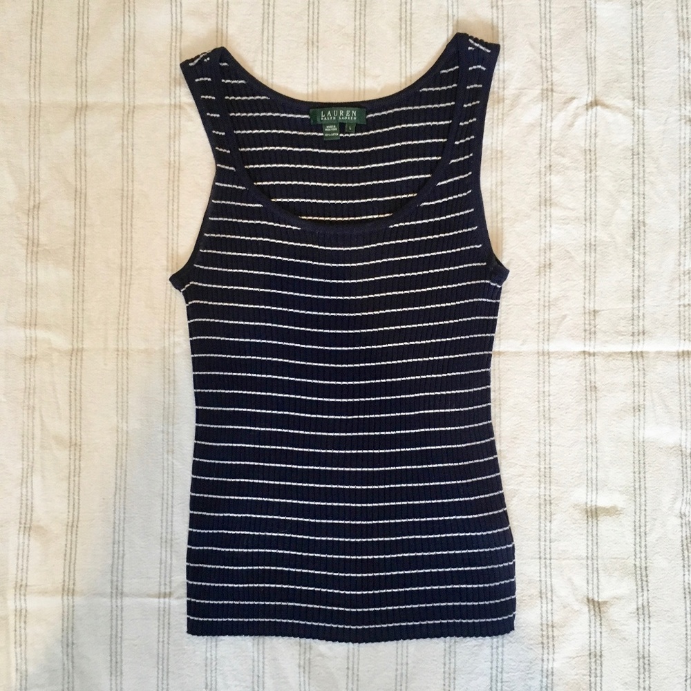 Striped Sweater Tank Top